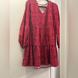 SHEIN L long sleeve ruffle dress